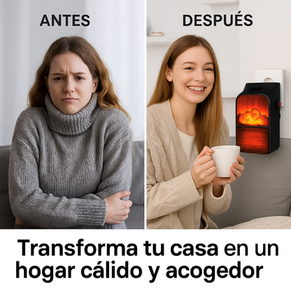 Calefactor Eléctrico Portátil 1000W – Calor Instantáneo y Confort en Minutos