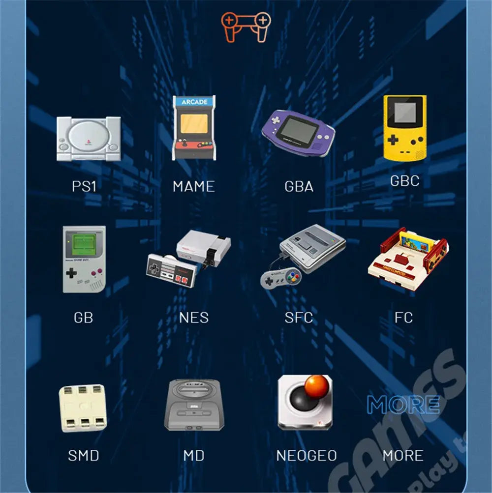 Consola de Juegos Portátil X9 - Pantalla IPS HD, Más de 20,000 Juegos